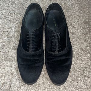 Zara Men’s Velvet Dress Shoes Black